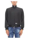 Dsquared2 Dsquared Men Bomber Jacket In Black