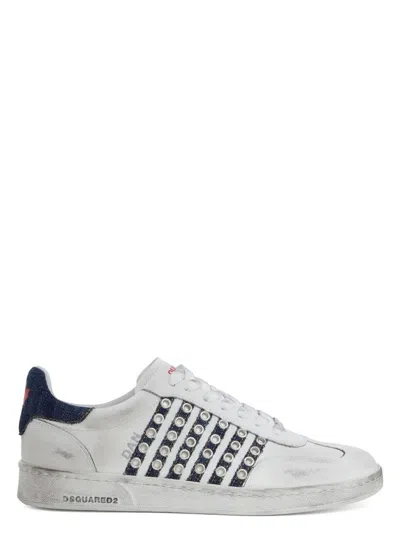 Dsquared2 Men's Boxer Sneakers In White