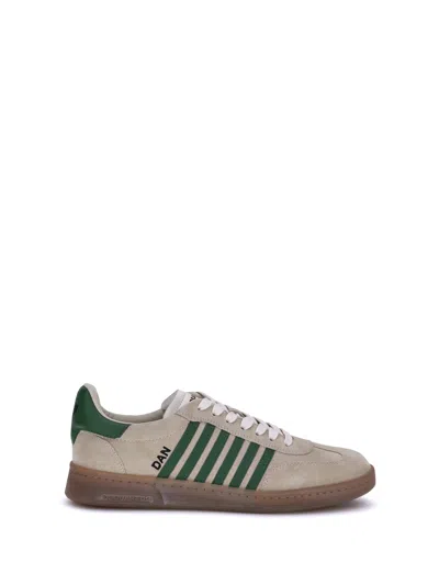 Dsquared2 Men Boxer Sneakers In Neutral