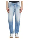 Dsquared2 Light Blue Denim Trousers With Classic Five-pocket Design In Blue