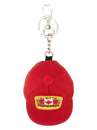 DSQUARED2 MEN'S CANADIAN FLAG KEYCHAIN | SIZE UNI | KRM0090
