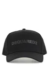 Dsquared2 Cappello Da Baseball Nero Con Logo Grigio E Visiera Curvata Men In Black