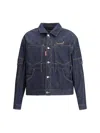 Dsquared2 Men Cargo Denim Jacket In Blue