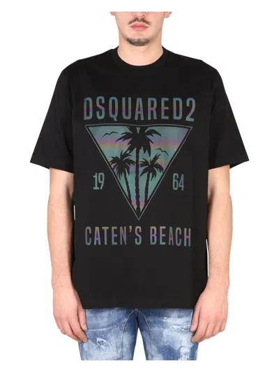 DSQUARED2 MEN'S CATENS BEACH T SHIRT
