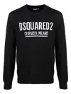Dsquared2 Virgin Wool Lightweight Crew-neck Sweater In Black
