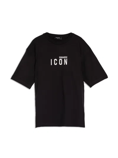 Dsquared2 Logo-print Cotton T-shirt In Black