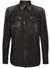 Dsquared2 Western Shirt Featuring Front Pockets In Black