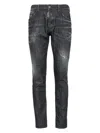 Dsquared2 Dsquared Men Slim Cropped Jeans In Black
