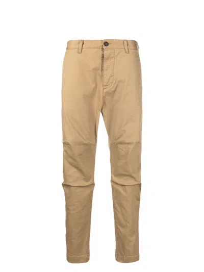 DSQUARED2 MEN'S COMFORTABLE COTTON BLEND TROUSERS