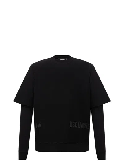 Dsquared2 Men's Cool Fit Double Layer Logo Sweatshirt