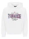 Dsquared2 College League Cool Fit Hoodie In White