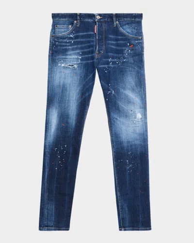 Dsquared2 Men's Cool Guy Distressed Jeans In Blue