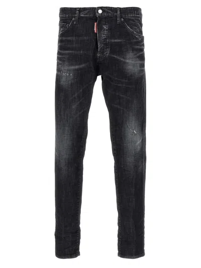 Dsquared2 Distressed Slim Fit Denim Pants In Multi