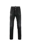 Dsquared2 Tapered Distressed Slim In Black