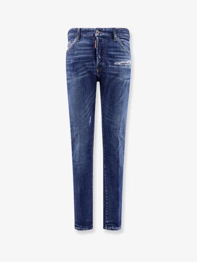 Dsquared2 Men Cool Guy Stretch Cotton Jeans In Blue