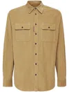 Dsquared2 Men Corduroy Shirt In Brown