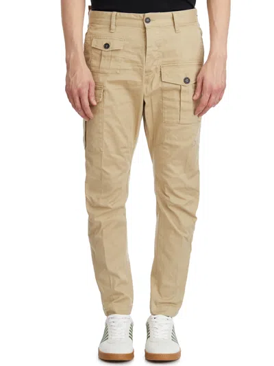 Dsquared2 Men's Cotton Sexy Cargo Trousers In Beige