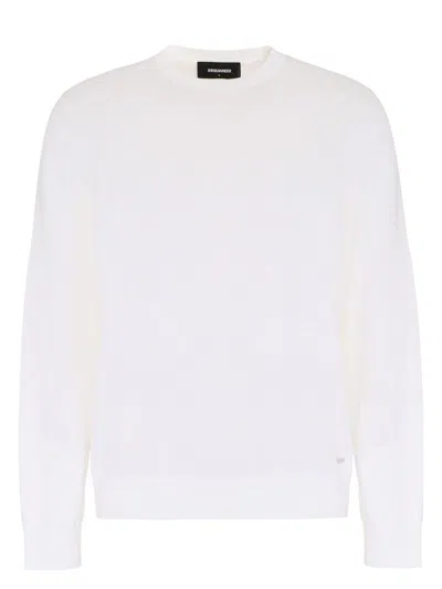 DSQUARED2 MEN'S COTTON CREW-NECK SWEATER