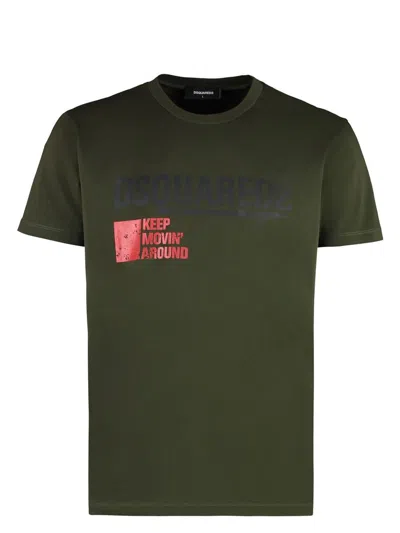DSQUARED2 MEN'S COTTON CREW-NECK T-SHIRT
