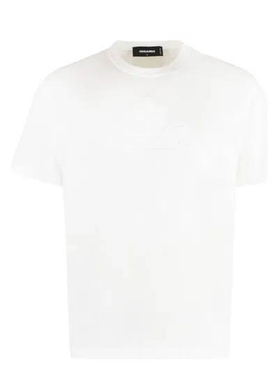 Dsquared2 Men's Cotton Crew-neck T-shirt In White