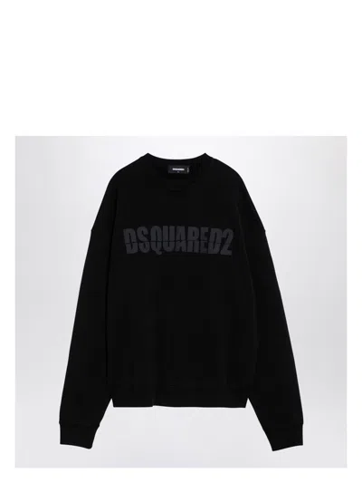 DSQUARED2 MEN'S COTTON CREWNECK SWEATSHIRT WITH LOGO