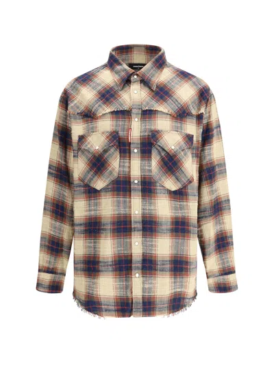 DSQUARED2 DSQUARED2 MEN COTTON FARMER SHIRT