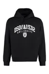 Dsquared2 Cotton Hoodie In Black