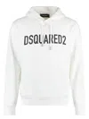 Dsquared2 Logo Cotton Hoodie In White