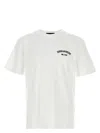 Dsquared2 Men White Crewneck T-shirt With Logo Lettering On The Front In Cotton Man