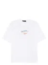 Dsquared2 White T Shirt With Round Neck And Embroidered Logo On The Front In Cotton Woman