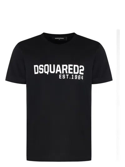 DSQUARED2 MEN'S COTTON T-SHIRT WITH LOGO PRINT