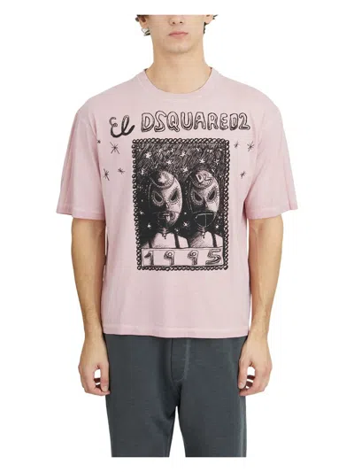 DSQUARED2 MEN'S COTTON T-SHIRT WITH PRINT