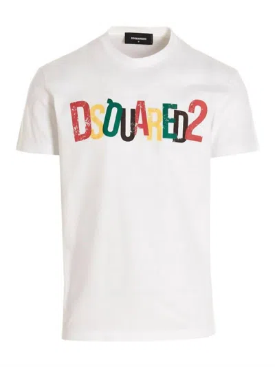 Dsquared2 Men's Crewneck T-shirt In White