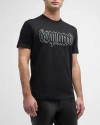 Dsquared2 Cotton D2 Gothic Loose Fit T-shirt With Rhinestones In Black