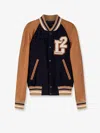 Dsquared2 Men D2 Varsity Wool And Leather Bomber In Brown