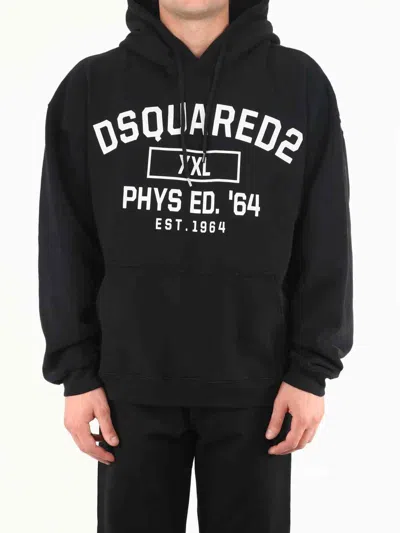 DSQUARED2 DSQUARED2 MEN D2 XXL HERCA HOODIE BLACK