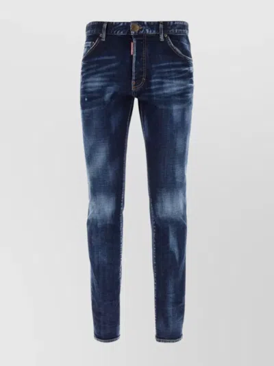 Dsquared2 Men's Distressed Denim Jeans In Blue