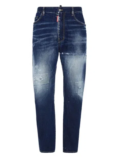 Dsquared2 Men's Distressed Stretch Cotton Jeans