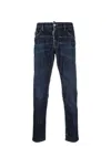 Dsquared2 Bleach-effect Skinny Denim Jeans In Blue