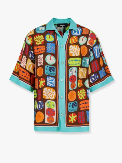 DSQUARED2 DSQUARED2 MEN DSQUARED2 SUMMER LOVERS SILK SHIRT