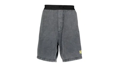 Pre-owned Dsquared2 Men's  Charcoal Jogger Shorts In Grey In Gray
