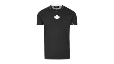 Pre-owned Dsquared2 Men's  Cool Fit Team Logo T-shirt In Black