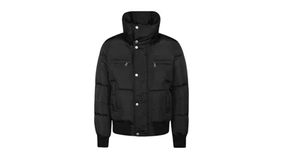 Pre-owned Dsquared2 Men's  Neck Logo Down Jacket In Black