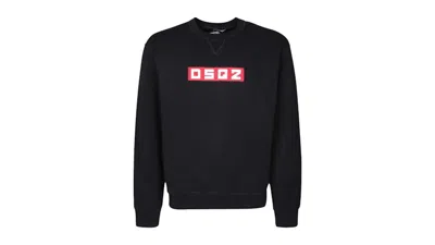 Pre-owned Dsquared2 Men's  Small Block Logo Sweatshirt In Black