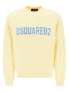 Dsquared2 Logo Print Sweatshirt In Yellow
