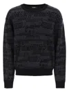 Dsquared2 Wool Sweater With Logo Lettering Motif In Grey