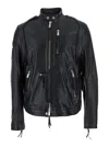 Dsquared2 X Ducati Capsule Leather Jacket In Multi