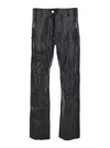 Dsquared2 Ducati X D2 Black Pants With Two Front Zip Closure And Logo Patches On The Front In Leather Man In Black
