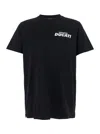 Dsquared2 Ducati X D2 Black T-shirt With Logo On The Front In Cotton Man In Black