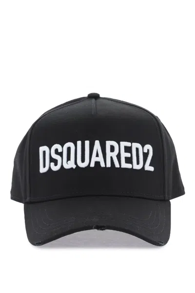 Dsquared2 Men's Embroidered Baseball Cap In White